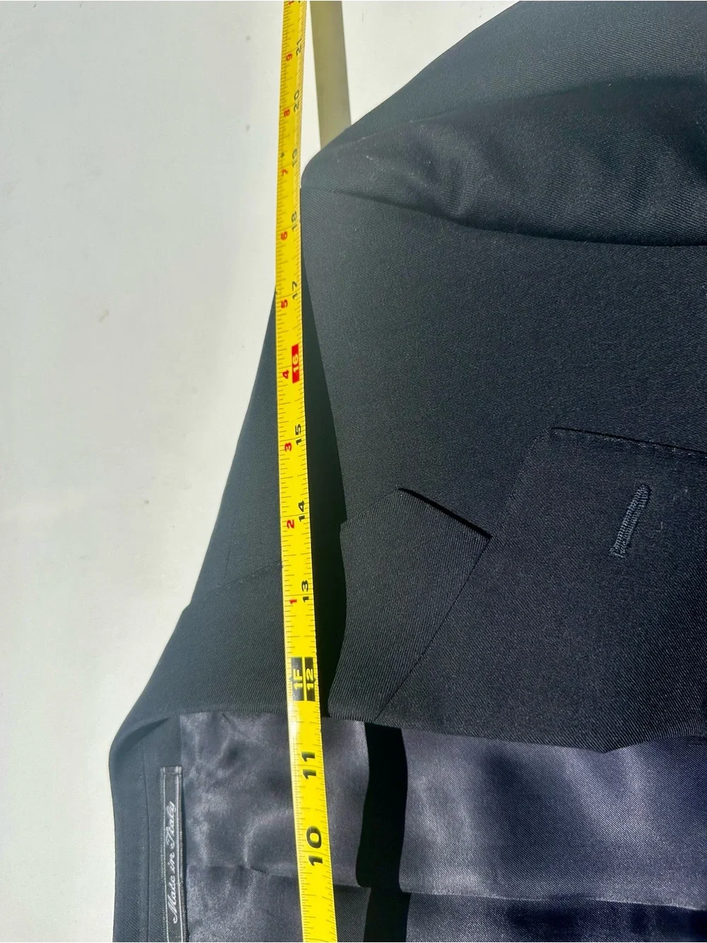 Ermenegildo Zegna Black Wool Two-Button Wool Suit Jacket Blazer, It 50 US 40